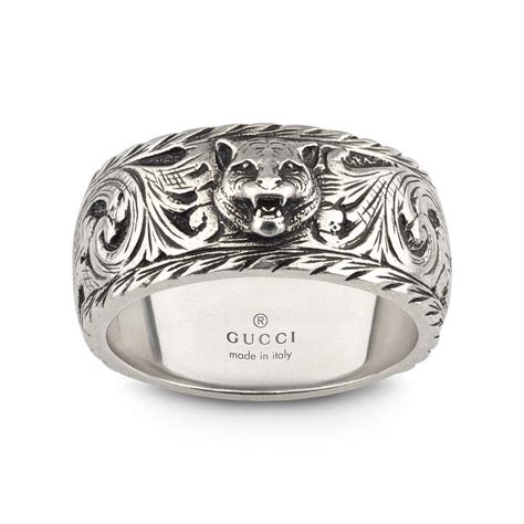 gucci feline ring mens